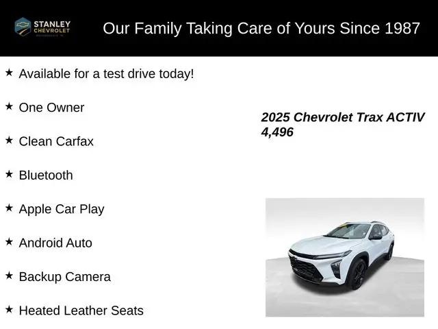 2025 Chevrolet Trax FWD ACTIV