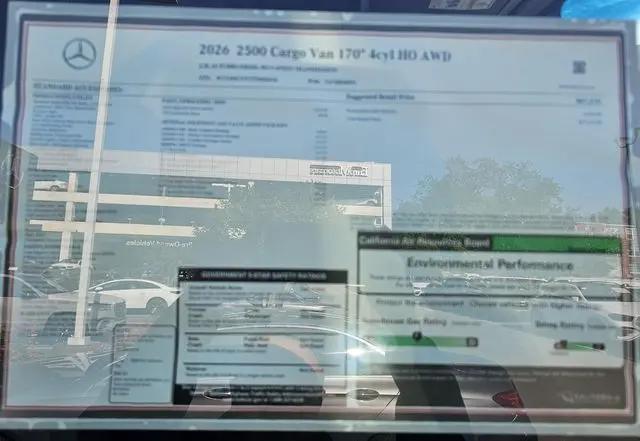 2026 Mercedes-Benz Sprinter 2500 High Roof 4-Cyl Diesel HO