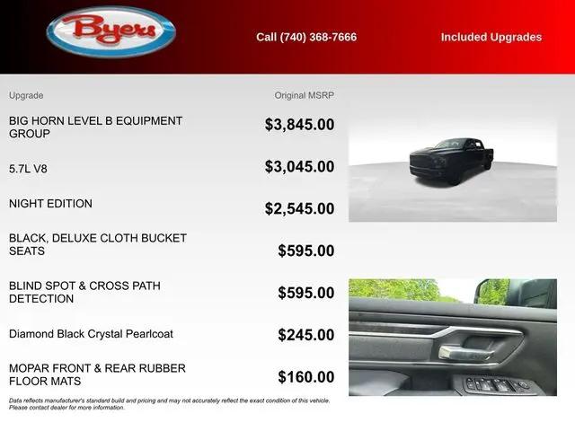 2023 Ram 1500 Big Horn Crew Cab 4x4 5'7" Box