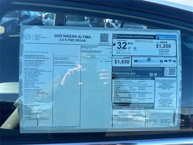 2025 Nissan Altima S FWD