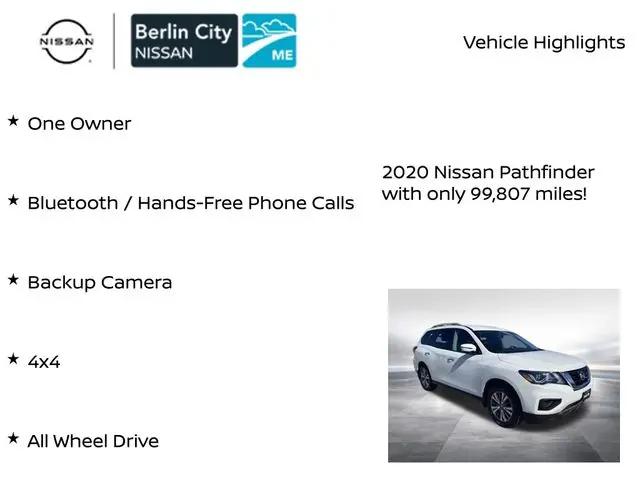 2020 Nissan Pathfinder S 4WD