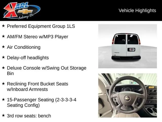 2025 Chevrolet Express Passenger RWD 3500 Extended Wheelbase LS