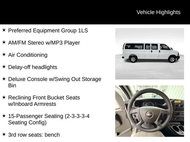 2025 Chevrolet Express Passenger RWD 3500 Extended Wheelbase LS