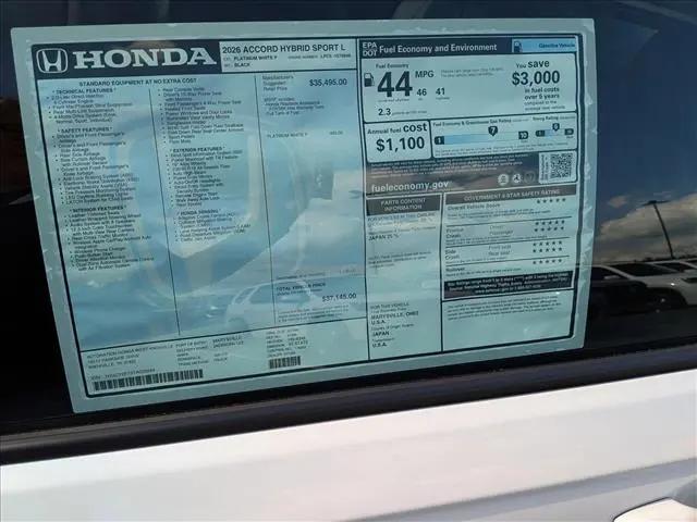 2026 Honda Accord Sedan Sport-L