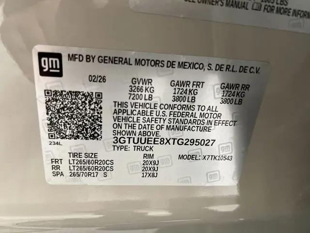 2026 GMC Sierra 1500 Crew Cab, Short Bed, AT4, 4WD