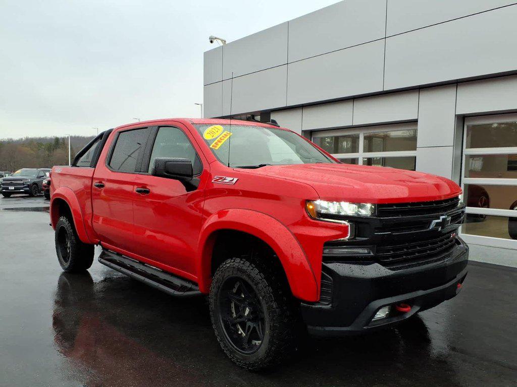 Red Hot 2021 Chevrolet Silverado 1500 LT Trail Boss Crew Cab 4WD Pickup Truck Four-Wheel Drive Automatic