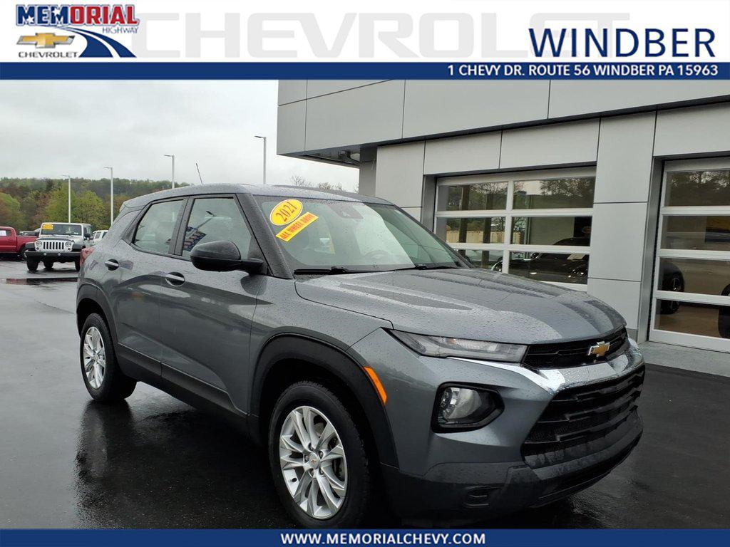 Gray (Satin Steel Metallic) 2021 Chevrolet Trailblazer LS AWD SUV / Crossover Four-Wheel Drive Automatic