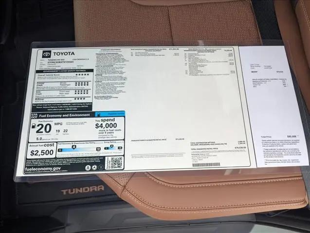 2026 Toyota Tundra 1794 Edition CrewMax 5.5' Bed