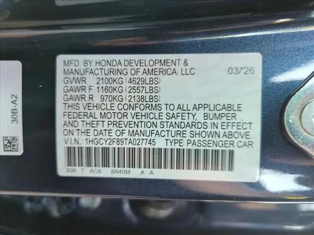 2026 Honda Accord Sedan Touring