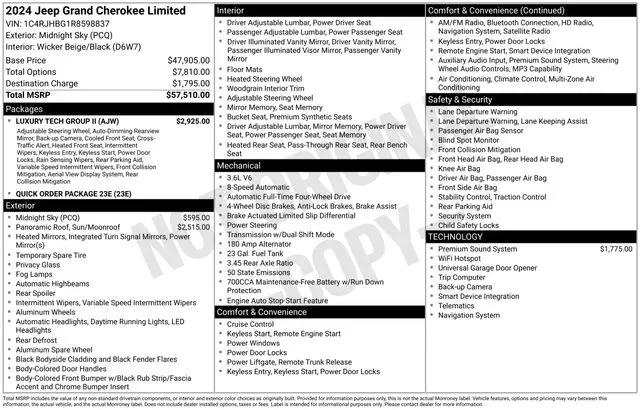 2024 Jeep Grand Cherokee Limited 4x4