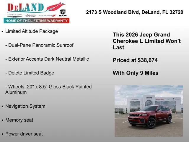 2026 Jeep Grand Cherokee L Limited 4x2