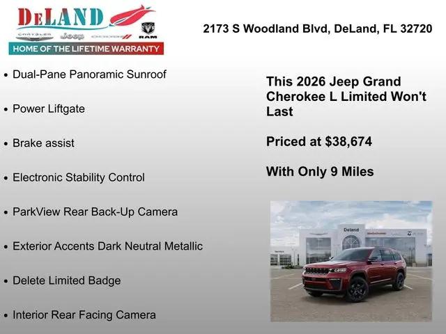 2026 Jeep Grand Cherokee L Limited 4x2