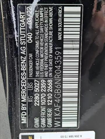 2022 Mercedes-Benz C-CLASS C 300 Sedan