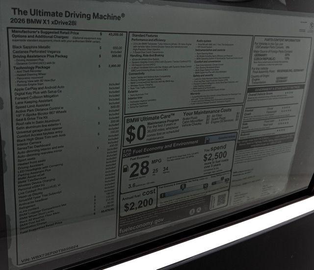 2026 BMW X1 xDrive28i