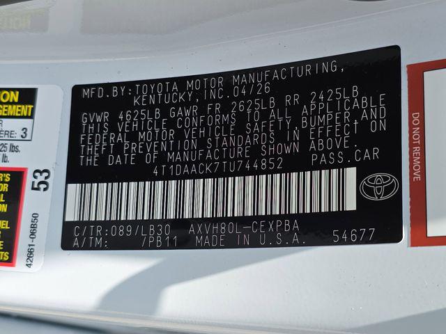 2026 Toyota Camry XSE