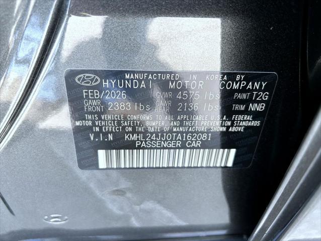 2026 Hyundai Sonata Hybrid Blue