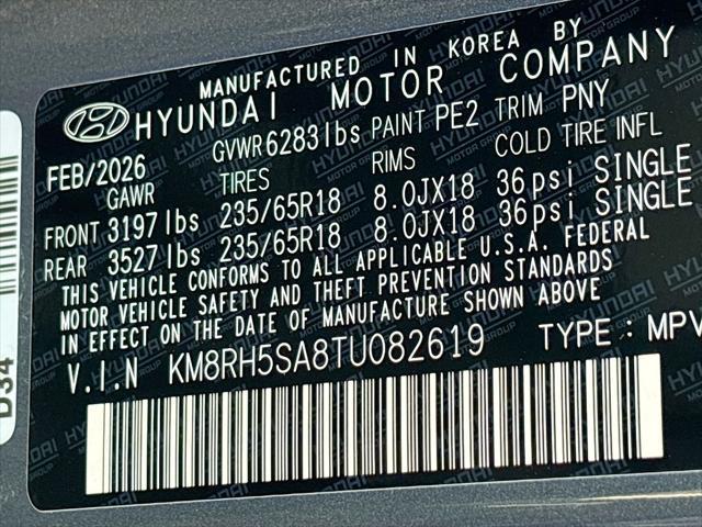 2026 Hyundai Palisade Blue SEL Premium 7P