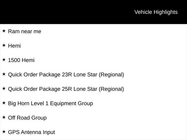 2020 Ram 1500 Lone Star Crew Cab 4x4 5'7" Box