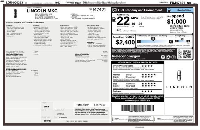 2015 Lincoln MKC Base