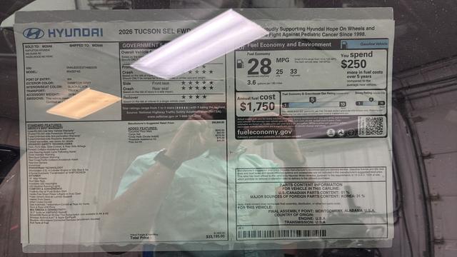 2026 Hyundai Tucson SEL