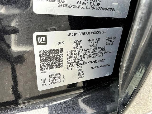 2022 Chevrolet Silverado 1500 4WD Crew Cab Short Bed LT with 2FL