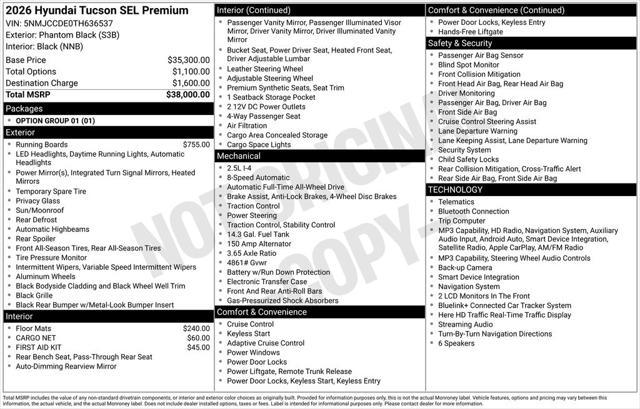2026 Hyundai Tucson SEL Premium