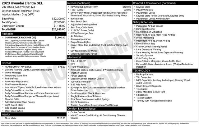 2023 Hyundai Elantra SEL