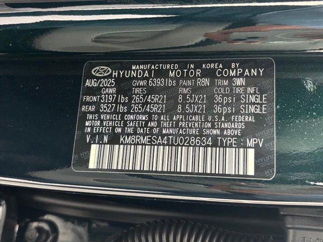 2026 Hyundai Palisade Calligraphy
