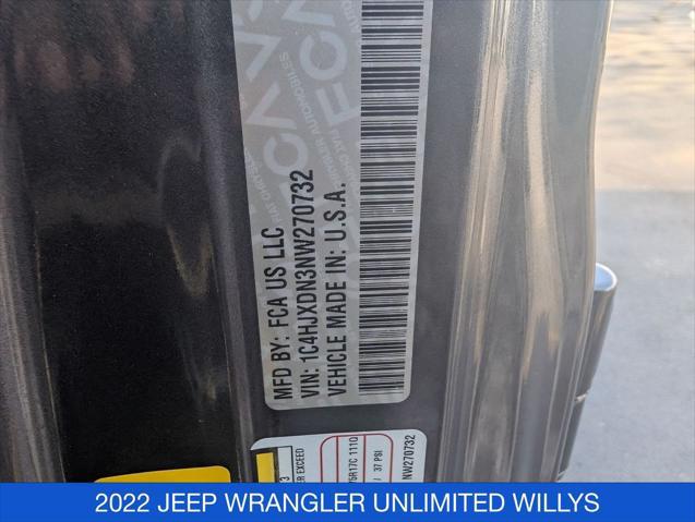 2022 Jeep Wrangler Unlimited Willys 4x4