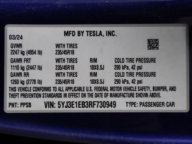 2024 Tesla Model 3 Long Range Dual Motor All-Wheel Drive