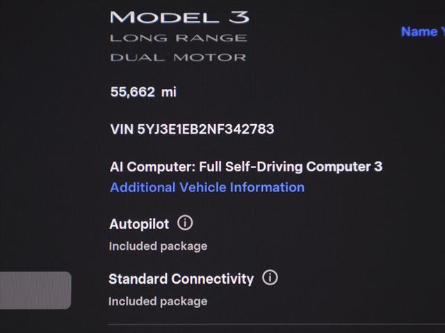 2022 Tesla Model 3 Long Range Dual Motor All-Wheel Drive
