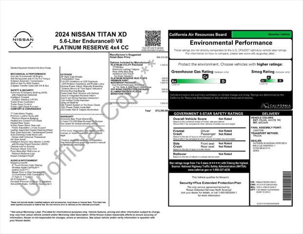 2024 Nissan Titan XD Crew Cab Platinum Reserve 4x4