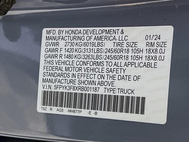 2024 Honda Ridgeline Black Edition