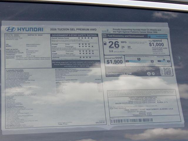 2026 Hyundai Tucson SEL Premium