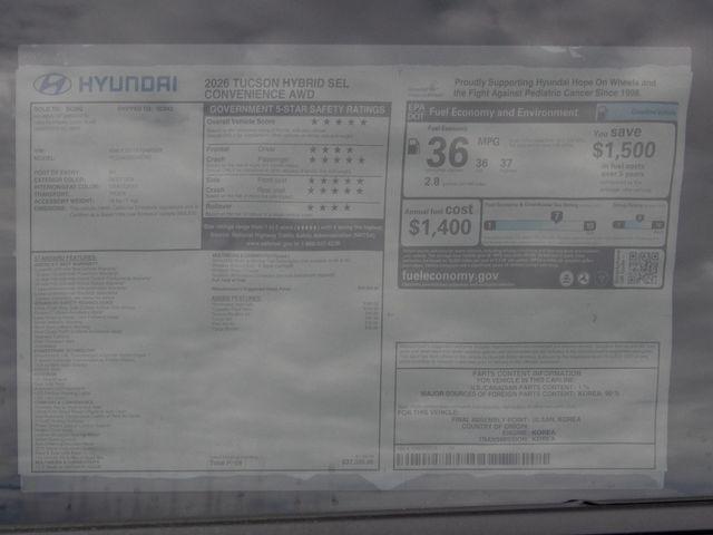 2026 Hyundai Tucson Hybrid SEL Convenience