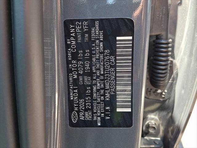 2026 Hyundai Elantra Hybrid Blue