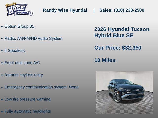 2026 Hyundai Tucson Hybrid Blue SE