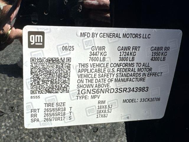 2025 Chevrolet Tahoe 4WD LT