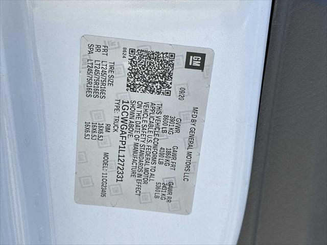 2020 Chevrolet Express Cargo Van RWD 2500 Regular Wheelbase WT