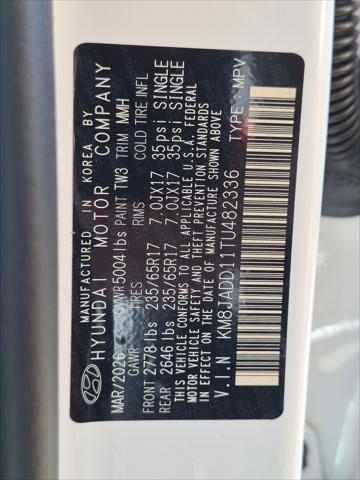 2026 Hyundai Tucson Hybrid Blue SE