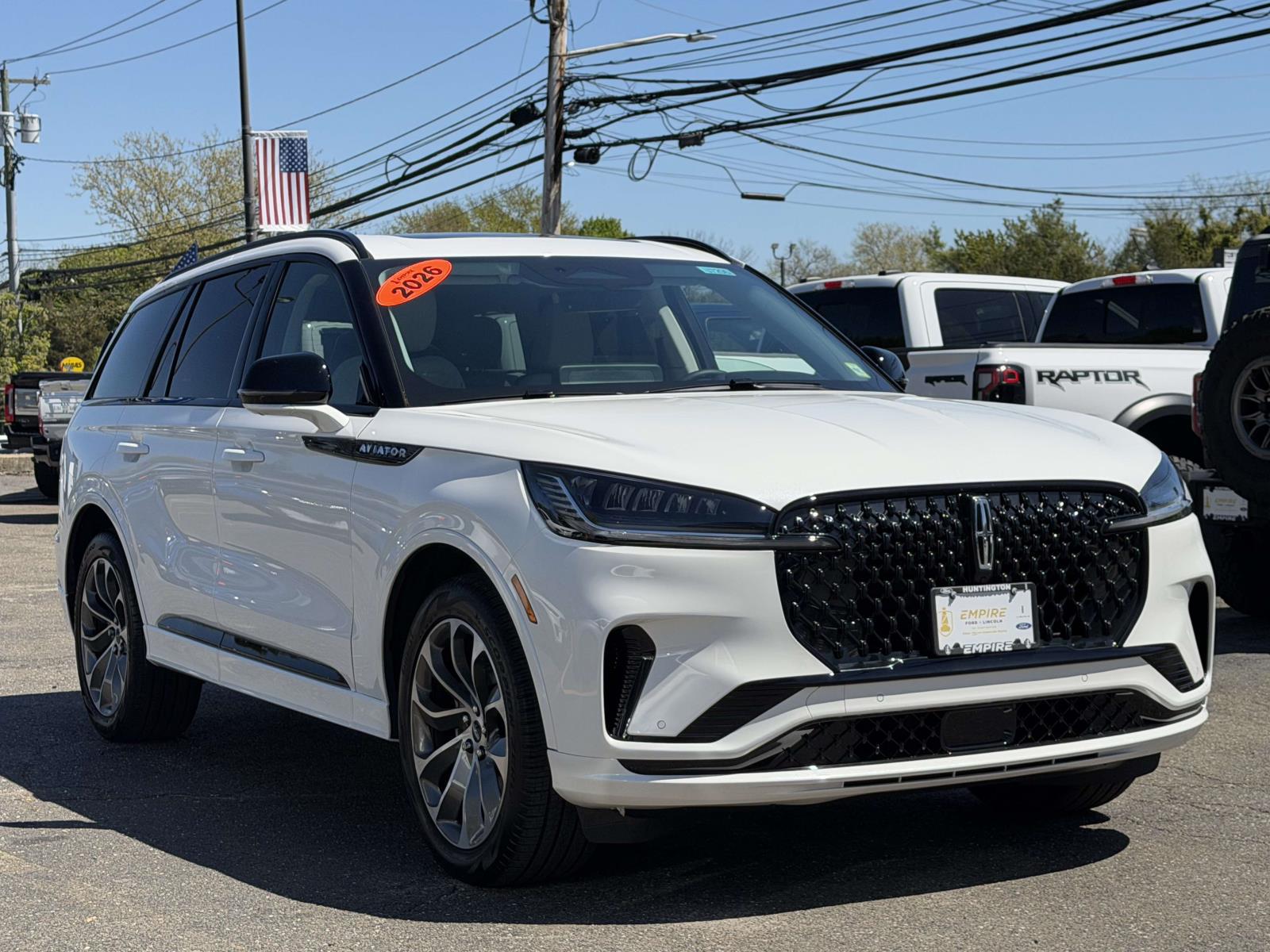 PRISTINE WHITE MET 3C 2026 Lincoln Aviator Premiere AWD SUV / Crossover All-Wheel Drive Automatic