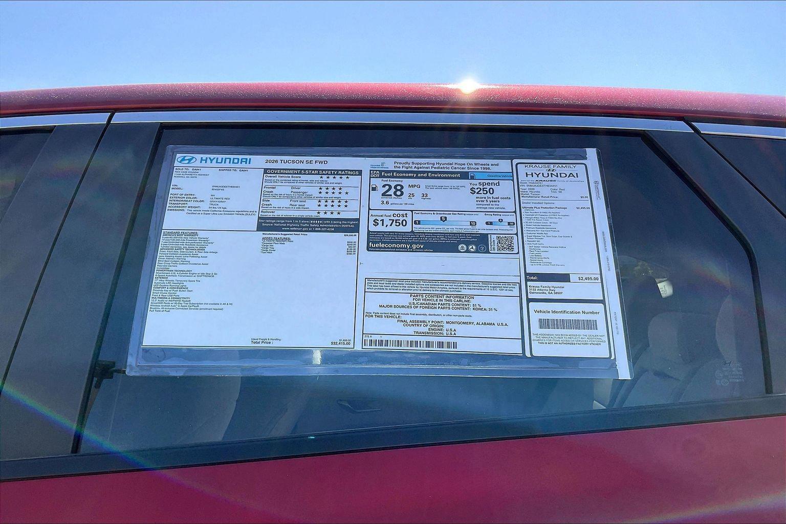2026 Hyundai Tucson SE - Photo 15