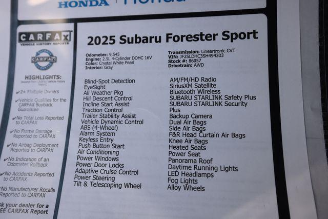 2025 Subaru Forester Sport