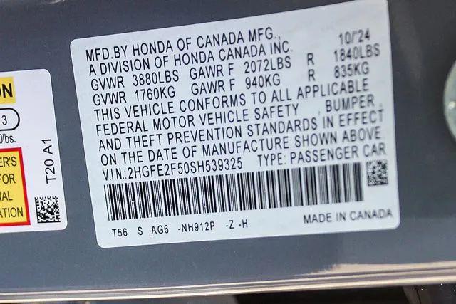 2025 Honda Civic Sport