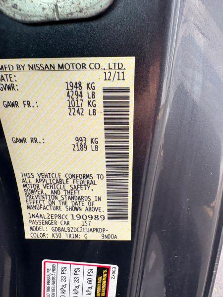 2012 Nissan Altima 2.5 S