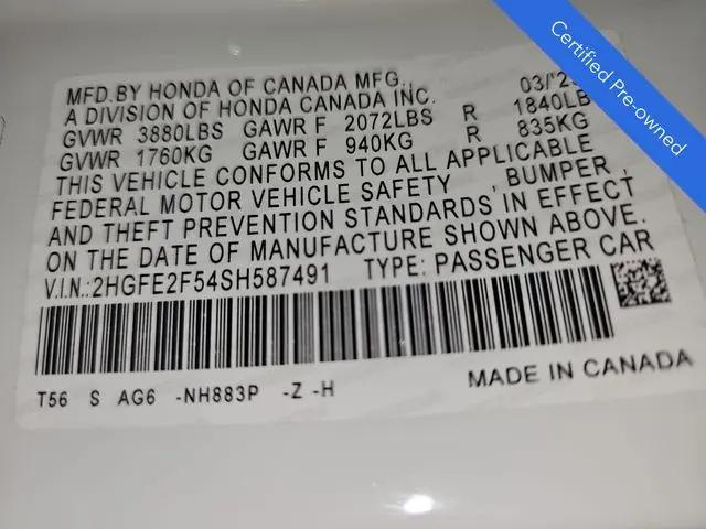 2025 Honda Civic Sport