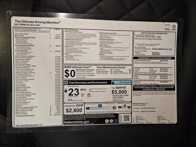 2027 BMW X6 xDrive40i