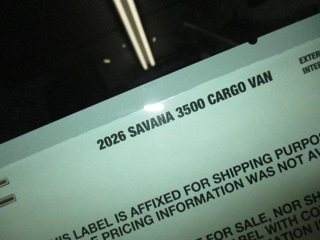 2026 GMC Savana Cargo 3500 Regular Wheelbase, Work Van, RWD