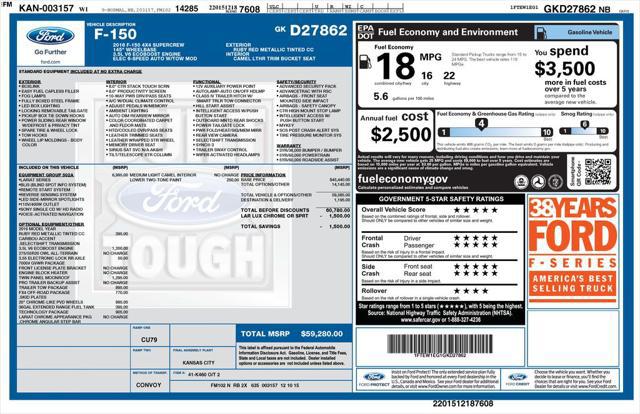 2016 Ford F-150 LARIAT
