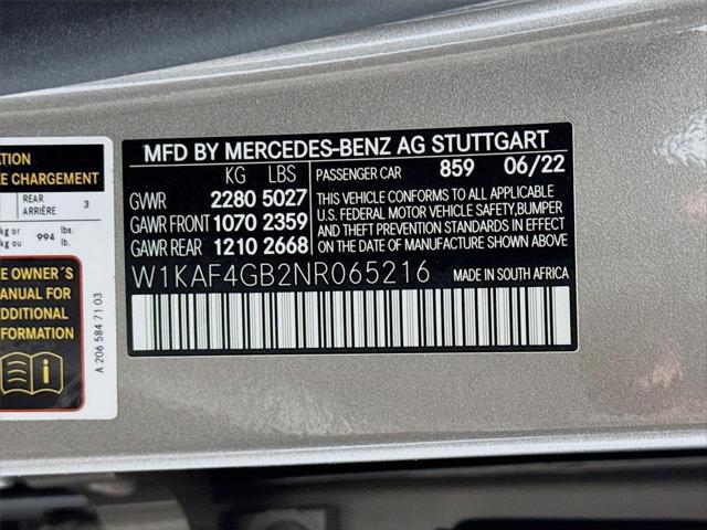 2022 Mercedes-Benz C-CLASS C 300 Sedan